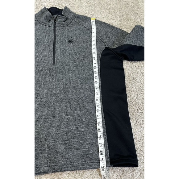 SPYDER Men's Outbound 1/2 Zip Midweight Core Pullover Sweater Men’s XL Gray - Picture 7 of 8